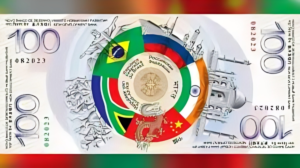 BRICS देशों के झंडे और मुद्रा के प्रतीक