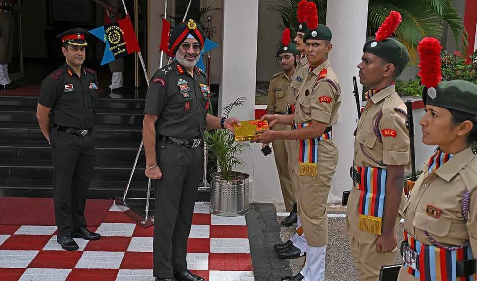 Elevating Cadet Excellence: NCC Director General’s Comprehensive Training Review at the AP & T Directorate