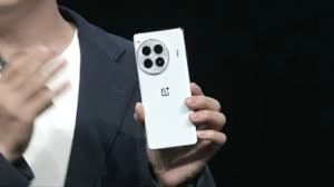 OnePlus Ace 3 Pro held in hand, showcasing its sleek design