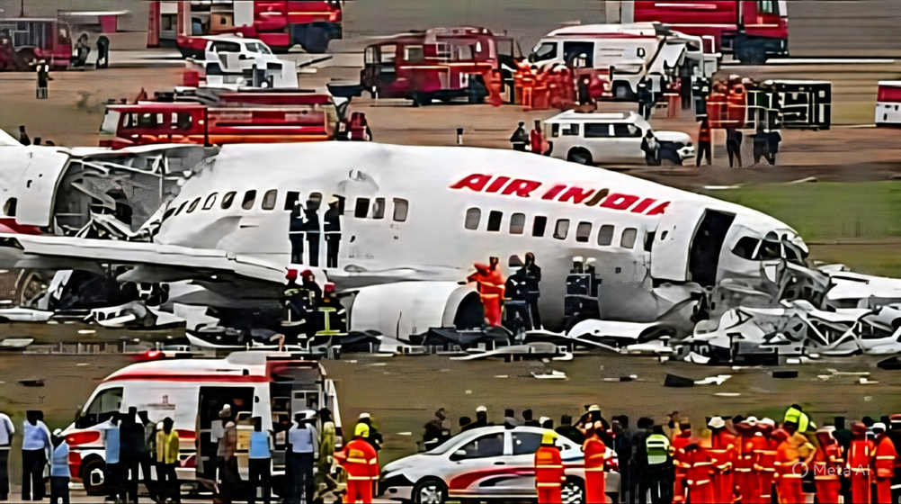 Tragic Air India Dreamliner Crash in Ahmedabad: अहमदाबाद में दुःखद उड़ान हादसा