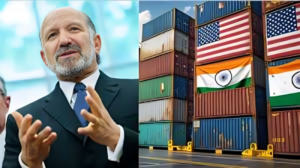Signed documents of the India–U.S. trade agreement laid out on a conference table