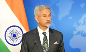 EAM S. Jaishankar addressing the press with conviction