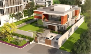 Sketch of Hauz Khas flats revamp plan highlighting green terraces and preserved facades
