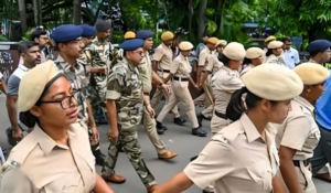 CBI officers outside the hospital premises