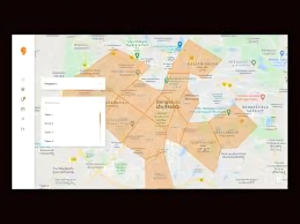 Venn diagram showing Swiggy and Rapido shared delivery zones