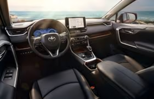 2025 Toyota RAV4 interior dashboard and seating