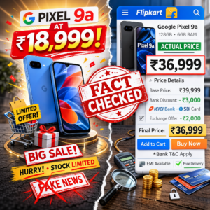 Pixel 9a का 'प्राइस कट' धमाका या सिर्फ़ झांसा? Flipkart के इस 'भारी डिस्काउंट' का असली सच जान लीजिये!