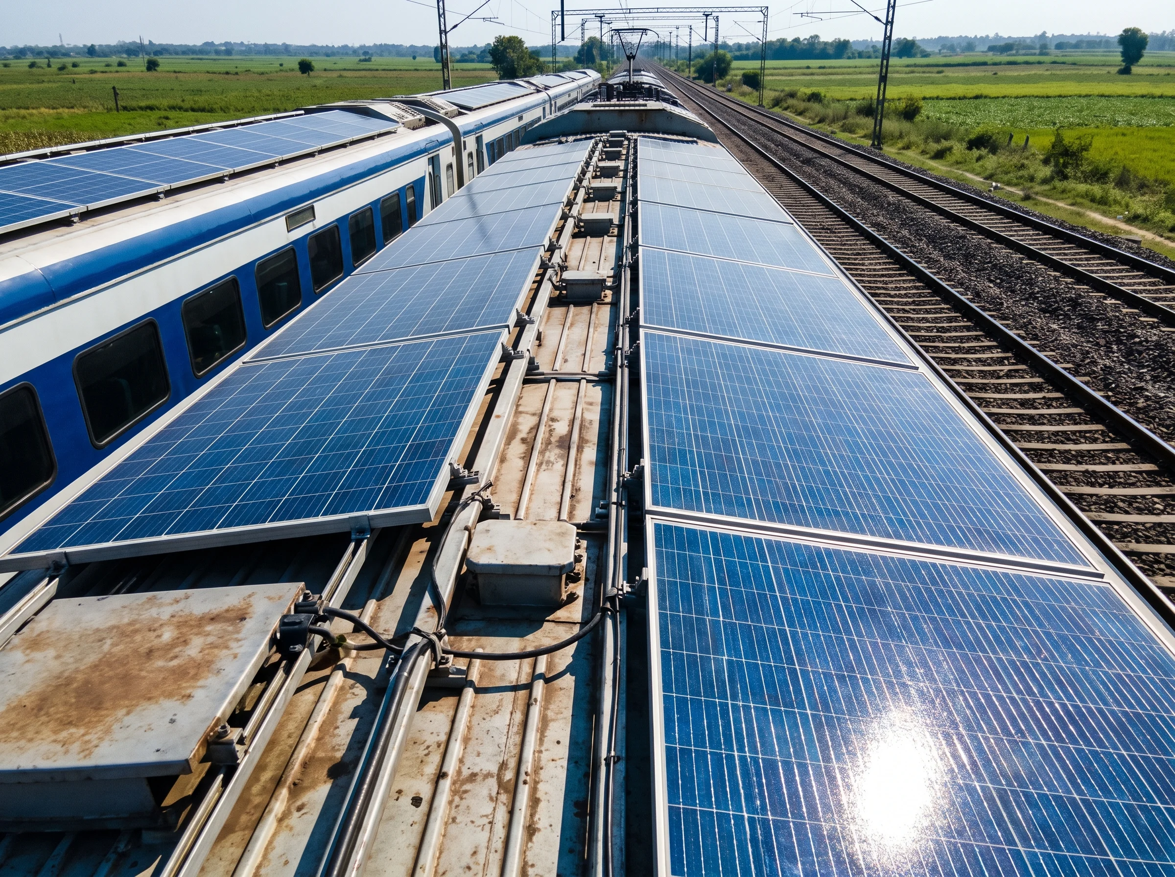 Railways Solar Coach to Generate 13,400 Units of Power Annually